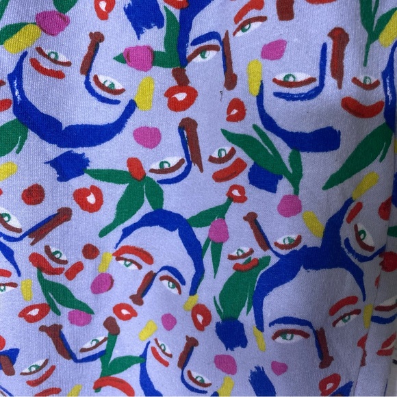 NORDSTROM by Cristina Martinez Kids' Print Cotton Sweatpants Size XL 14/16 - Picture 3 of 5